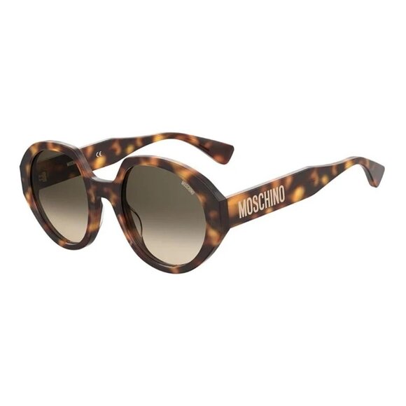 NEW MOSCHINO SUNGLASSES HAVANA GREEN WOMEN EYEWEAR MOSCHINO MOS126/S 005L 9K